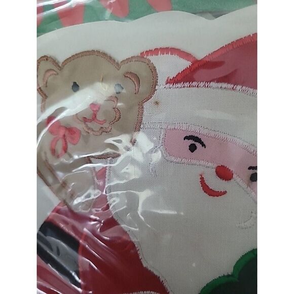 Vintage Santa Claus On Chimney iron on applique Westwater Enterprises 9" Tall - Picture 2 of 2